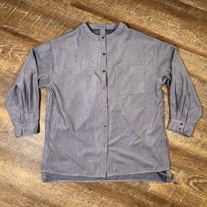 Lugnoncure Suede Touch Shirt Women's Large/XL Gray Japanese Clothing READ